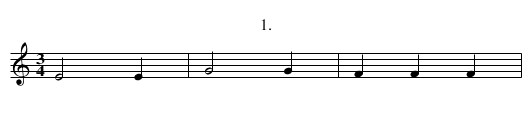 3 Valses - staff notation