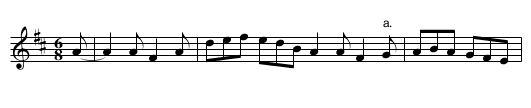 30. QUADRILLE - staff notation