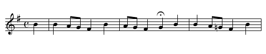314. Das alte Jahr vergangen ist - staff notation