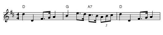 34. HORNPIPES (16 bars) - staff notation
