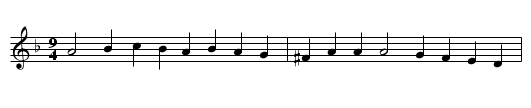 4 bare legg's in a bed - staff notation