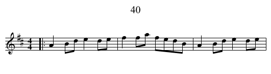 40 - staff notation