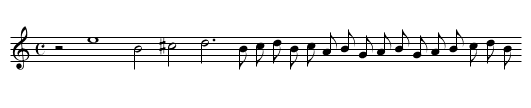 40v. La vita fugge - staff notation