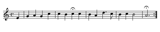 41. Was mein Gott will, das g'scheh allzeit - staff notation