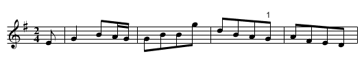 42 Regt. Quick March. JMP.027 - staff notation