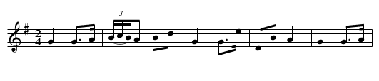 42nd and Lakes of Sligo - staff notation