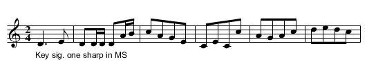 42nd Farewell. JBut.842, The - staff notation