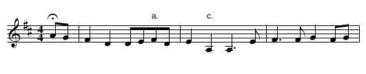 43. MUDDY WATER - staff notation