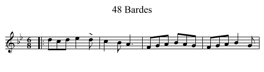 48 Bardes - staff notation