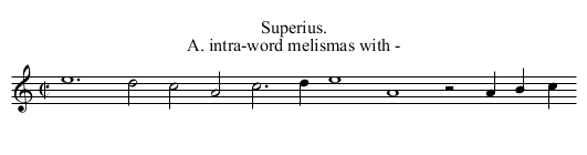 4r. Oculus non vidit, - staff notation