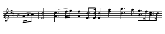 4th of July, The - staff notation