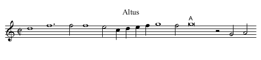 4v. Per illud ave prolatum, - staff notation