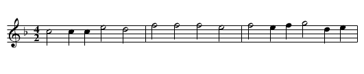 5. Ronde - staff notation