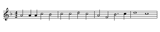 5. Ronde - staff notation