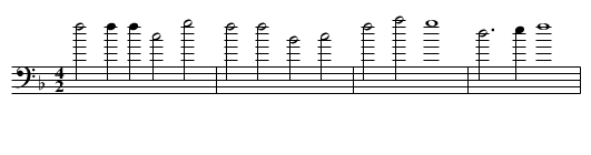 5. Ronde - staff notation