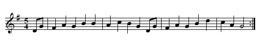 5 Time Waltz - staff notation