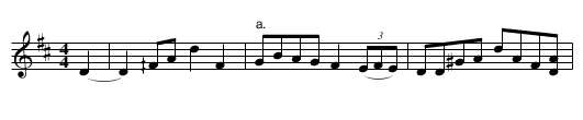50. QUADRILLE AND HORNPIPE - staff notation