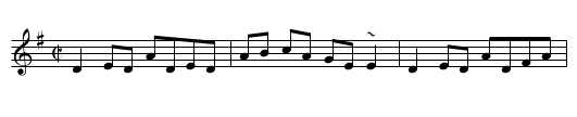 501. Toss the Feathers 3 - staff notation