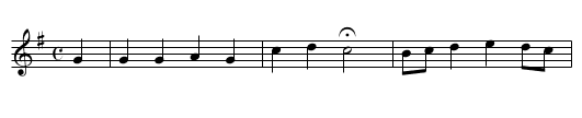 51. Gelobet seist du, Jesu Christ - staff notation