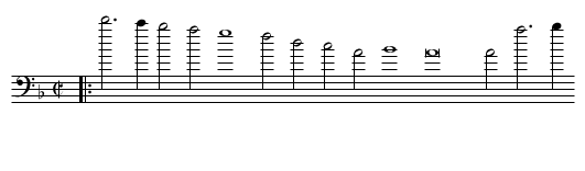 53. [Pavan:] Last will and testament - staff notation