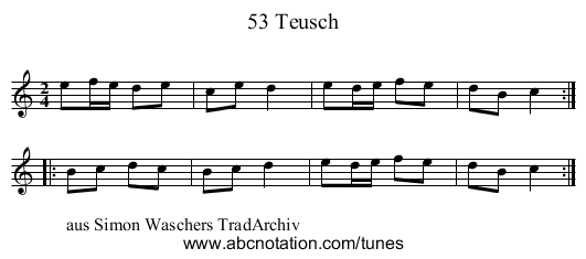 53 Teusch - staff notation