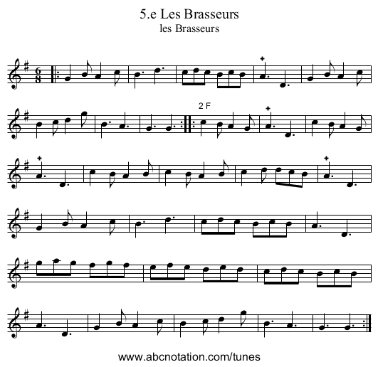 5.e Les Brasseurs - staff notation
