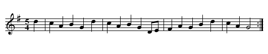 5-time waltz (3) - staff notation