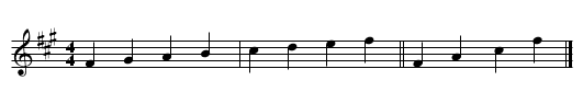 6. F# Minor - staff notation