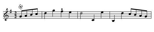 6. La Mahoni - staff notation