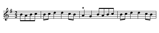 6 Les Marionnetes - staff notation