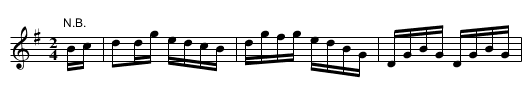 61st Reg'ts Hornpipe. JBut.109, The - staff notation