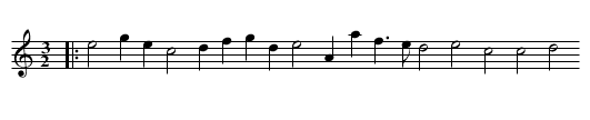 63. Galliard: The Fairie-round - staff notation
