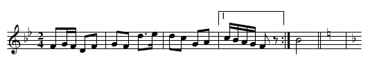 67. DANCE TUNE - staff notation