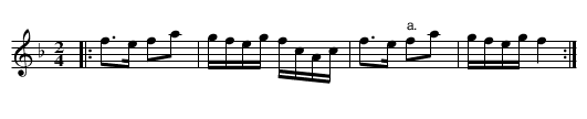 68. DANCE TUNE - staff notation