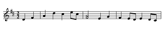 7. La petite provence - staff notation