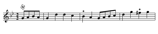 7. La Queue du chat - staff notation