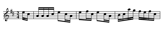 71st Highlander's Quick Step - staff notation