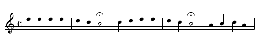 81. Christus, der uns delig macht - staff notation