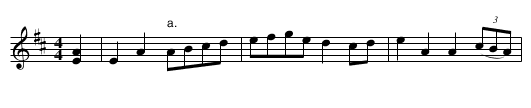85. GUILDEROY - staff notation