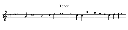 8v. Serve bone - staff notation