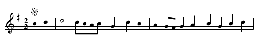 9. Les Drapeaux - staff notation