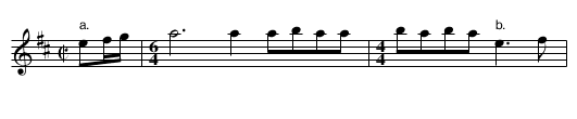 9. THE YELLOW HEIFER - staff notation