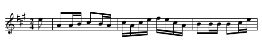 93rd's Farewell to Edinburgh - staff notation