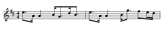 A A Cameron's Strathspey - staff notation