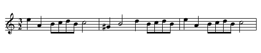 A BAGPIPE HORNPIPE - staff notation