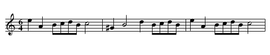 A Bagpipe Hornpipe - staff notation