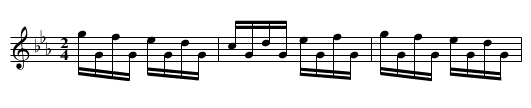 A Beigele - staff notation