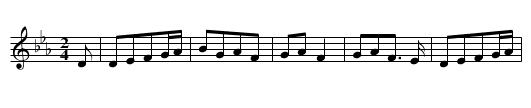 A bhean úd thíos ae bhruach an t-srutháin, S. 18 - staff notation