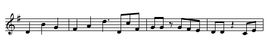 A bissel sikkarisch, a bissl sakrisch, - staff notation