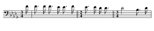 A Buffalo Said to Me - staff notation